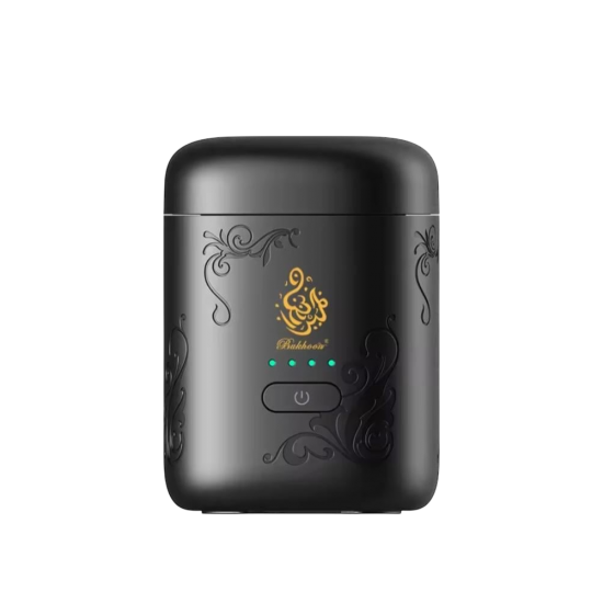 Bukhoon - مبخرة كهربائية صغيرة للسيارة والمنزل اسود