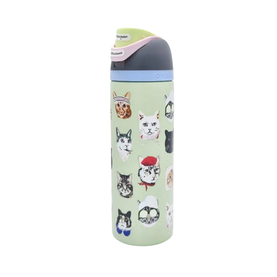 OWALA - مق ستانلس ستيل 24oz بتصميم CAT