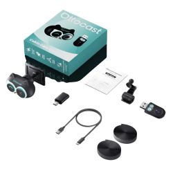 اوتو كاست - محول CarPlay اللاسلكي+كاميرا المقعد الخلفي للسيارة 150 ° بجودة 1080P 